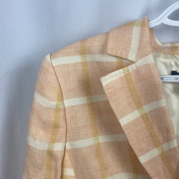 Brooks Brothers Pink Plaid Blazer 100% Linen/Flax Spring 2019 Collection - 16 - Picture 3 of 16